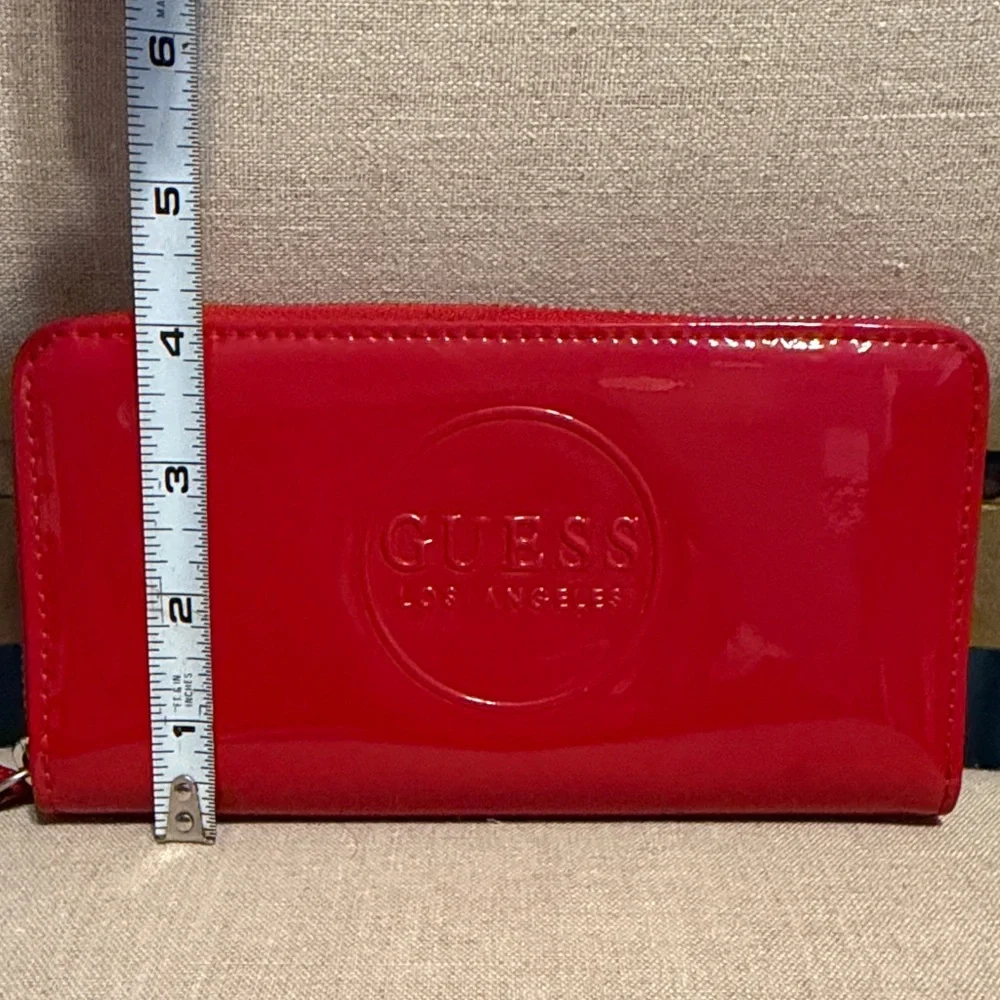 Guess features embossed